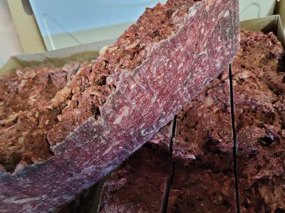 Mélange: volaille+cheval+abat bloc de 2kg 