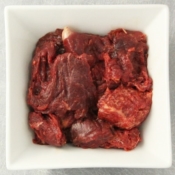 Viande de muscle de cheval en morceaux
