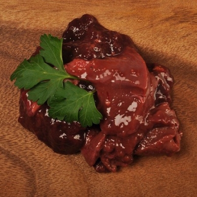 Foie de bœuf en morceaux